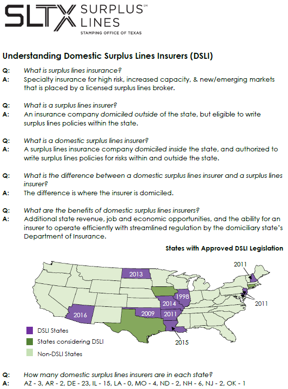 Surplus Lines Premium Continues Upward Trend