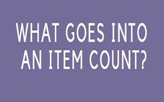 What Goes Into an Item Count?